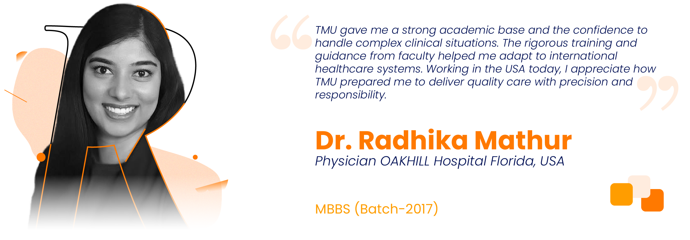 Testimonial from our Alumni